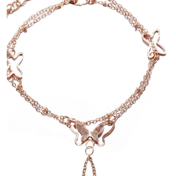 Butterfly ankle bracelet - Picture 3 of 6